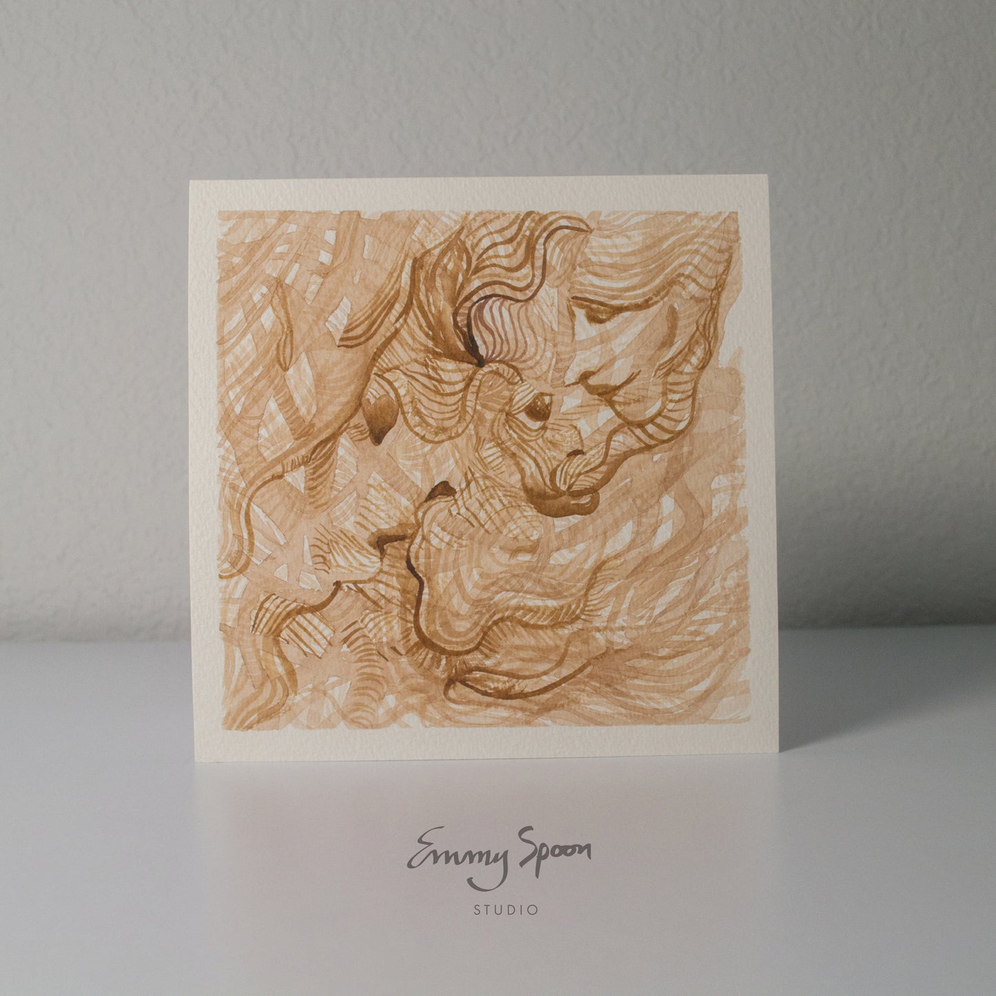Whisper Wish (2026) Original Mixed Media on Watercolor Paper