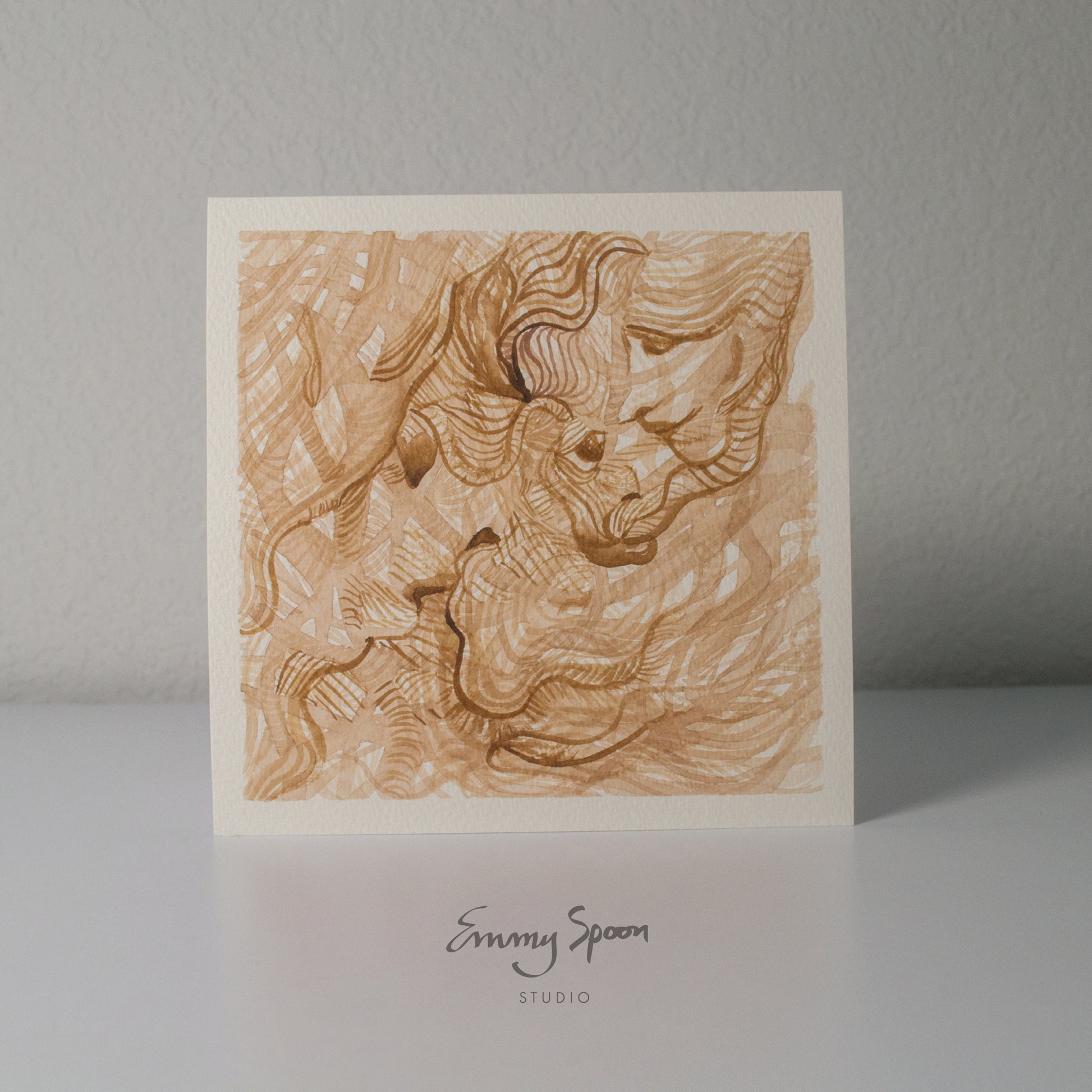 Whisper Wish (2026) Original Mixed Media on Watercolor Paper