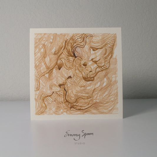 Whisper Wish (2026) Original Mixed Media on Watercolor Paper