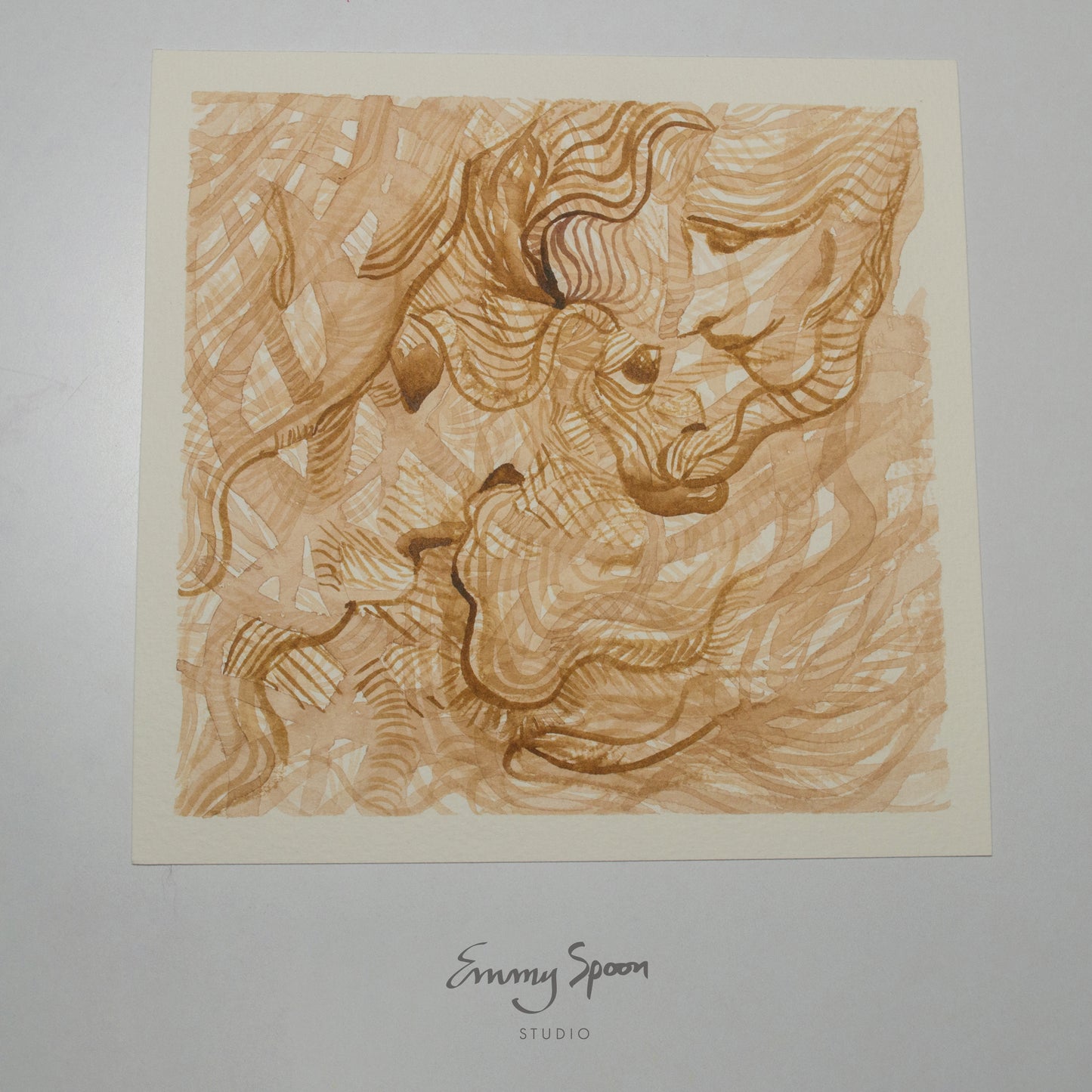 Whisper Wish (2026) Original Mixed Media on Watercolor Paper