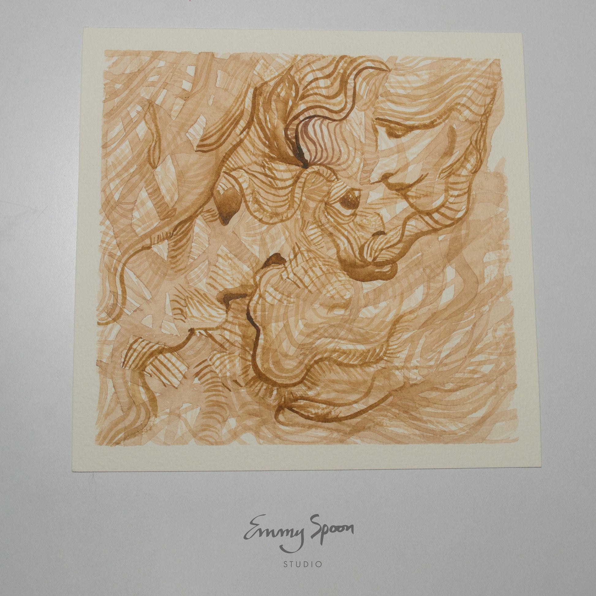 Whisper Wish (2026) Original Mixed Media on Watercolor Paper