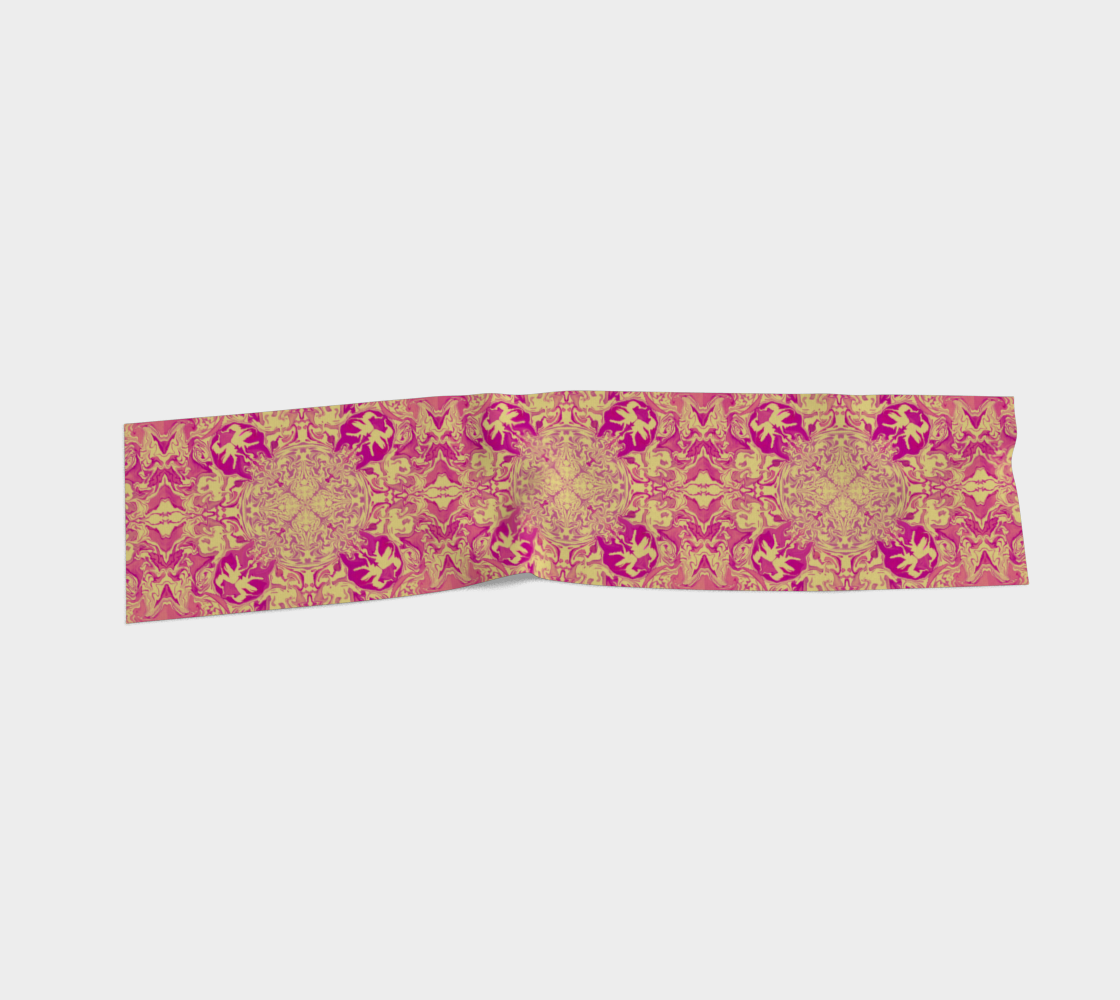 Golden Bloom Art Scarf/Bandana