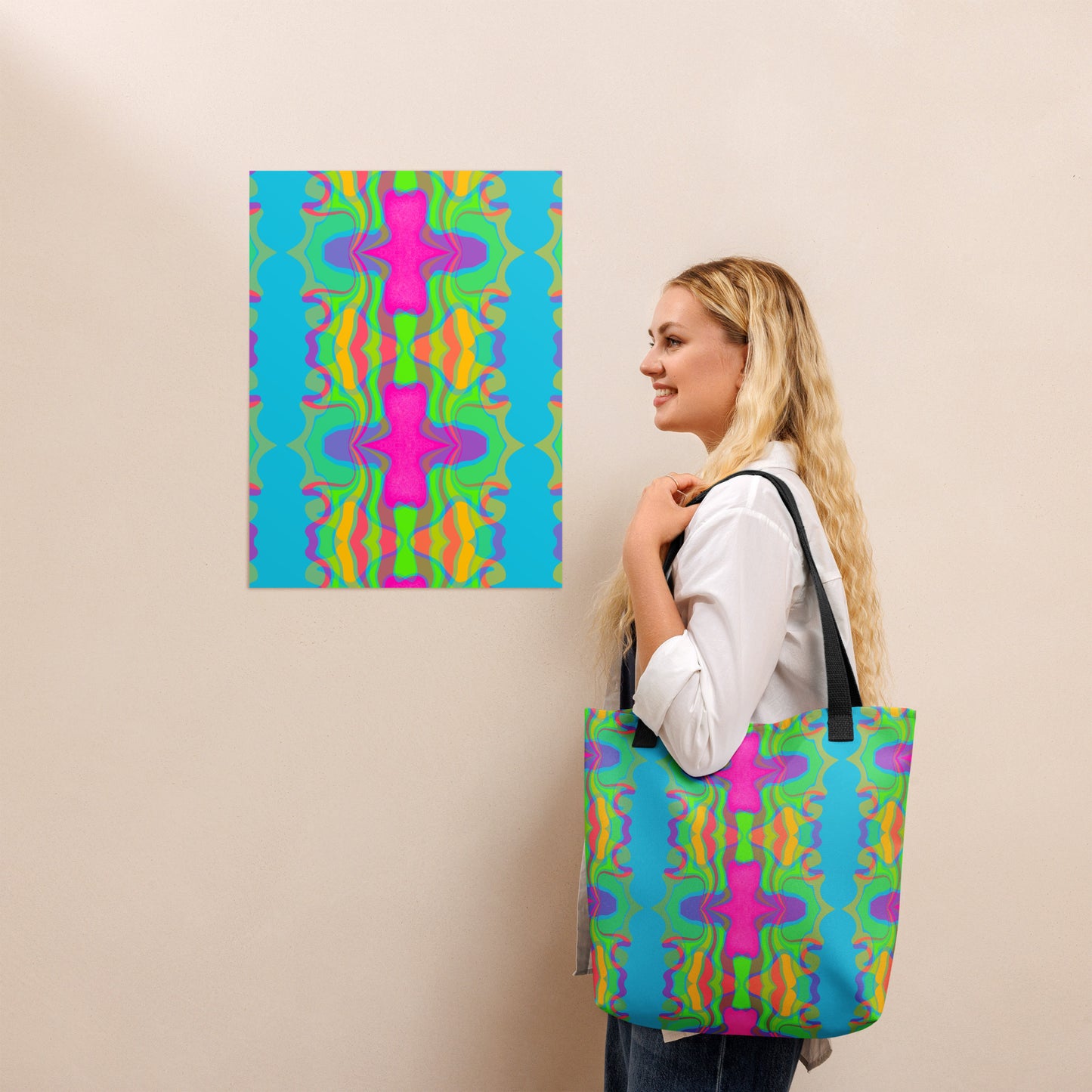 Electric Bloom Tote by Emmy Spoon