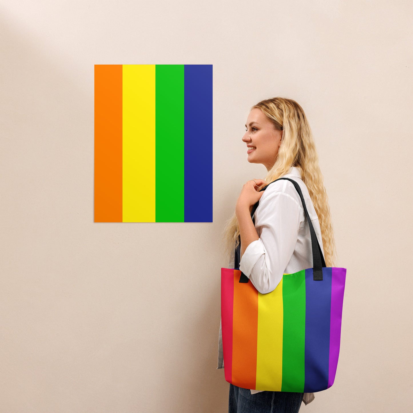Rainbow Stripe Tote by Emmy Spoon