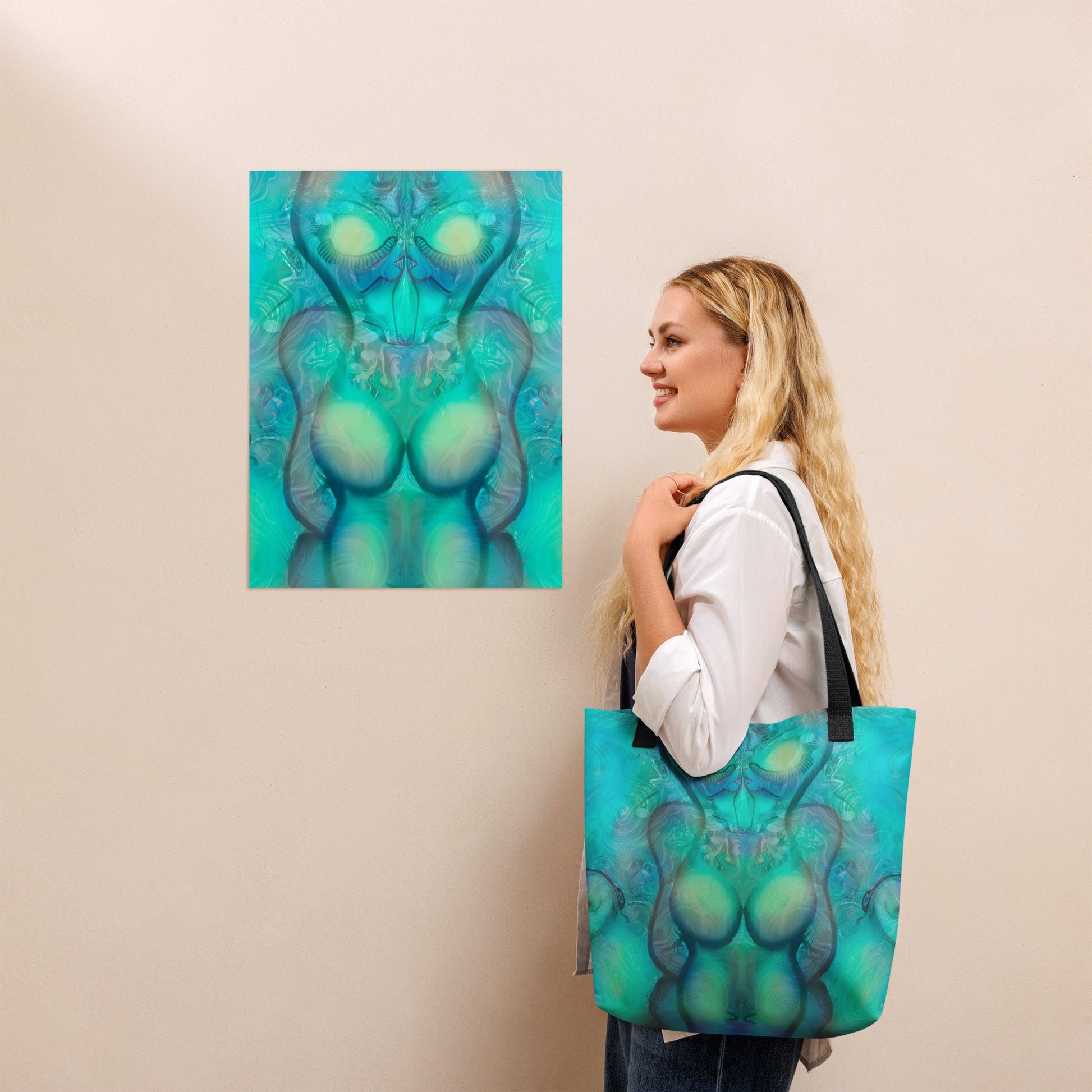Alien Glow Tote bag