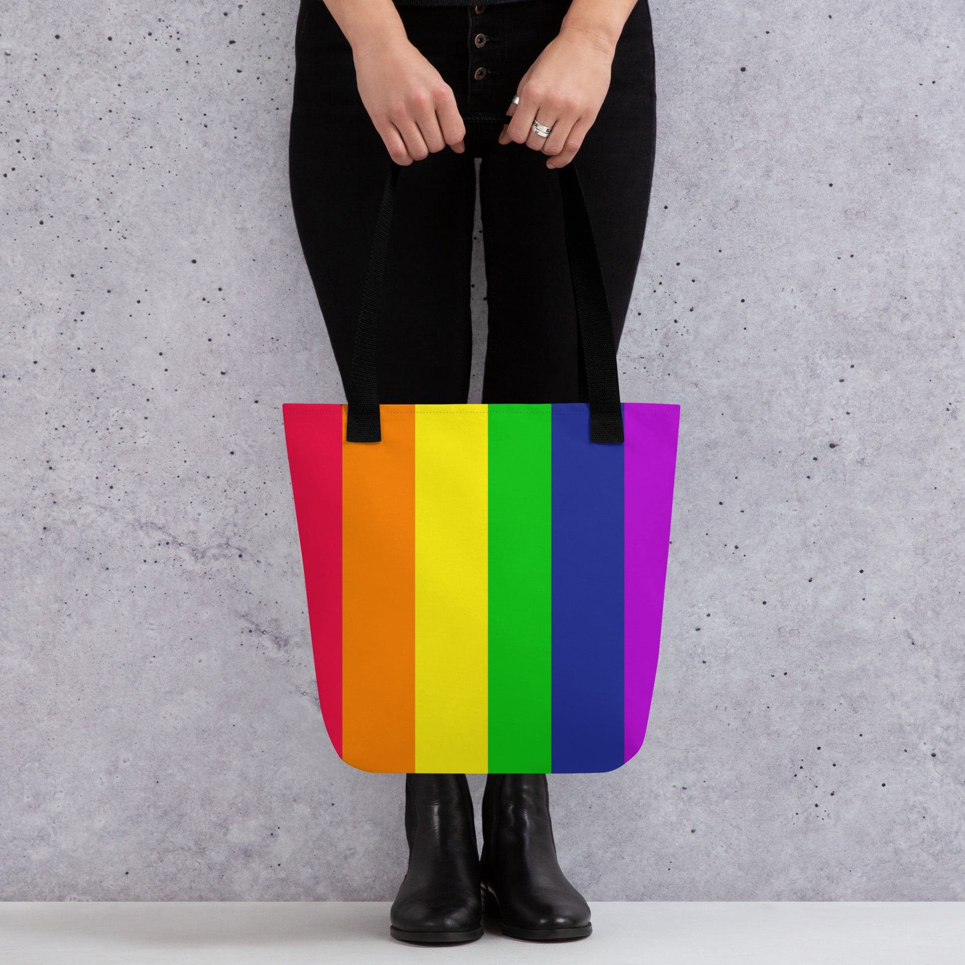 Rainbow Stripe Tote by Emmy Spoon