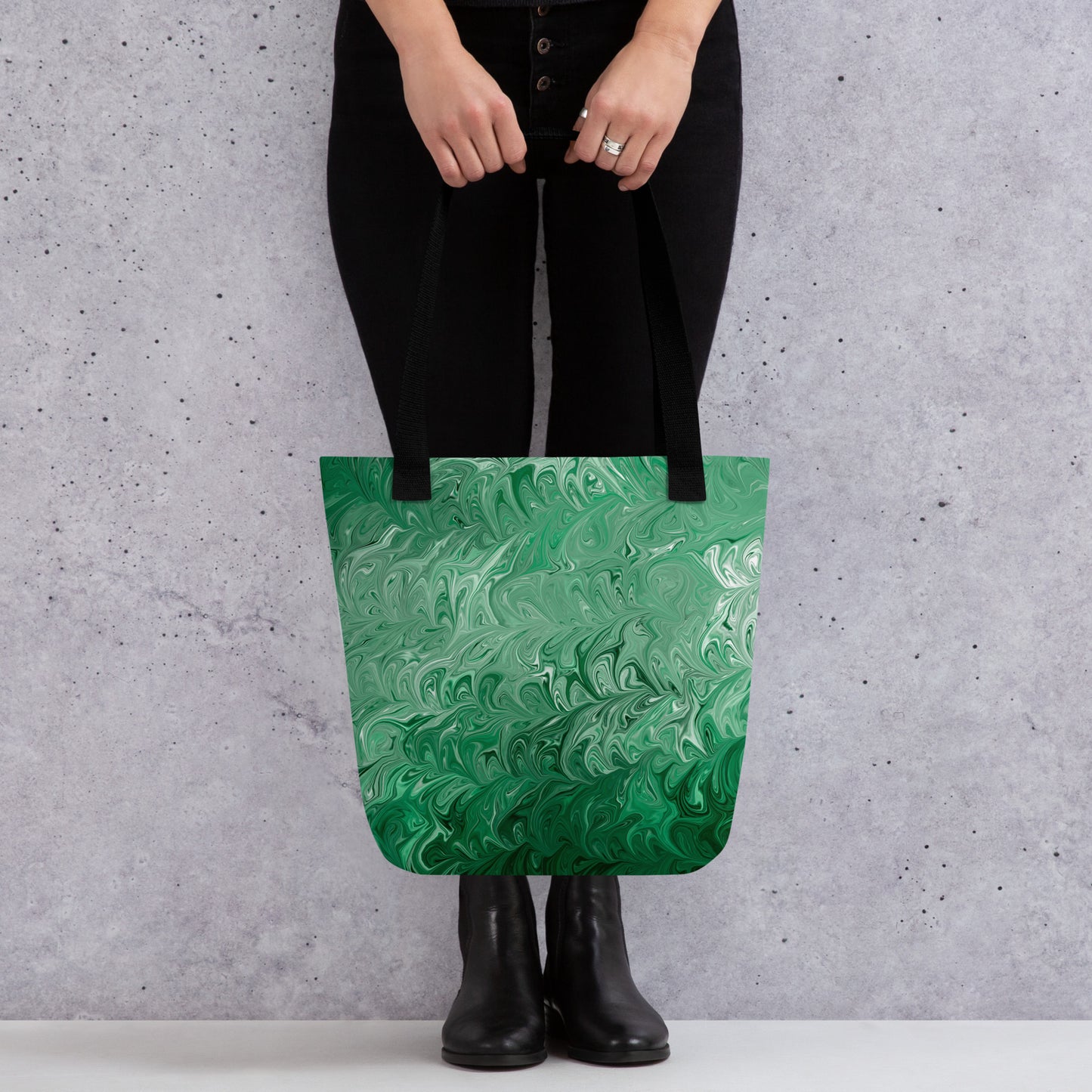 Emerald water Tote bag by Emmy Spoon