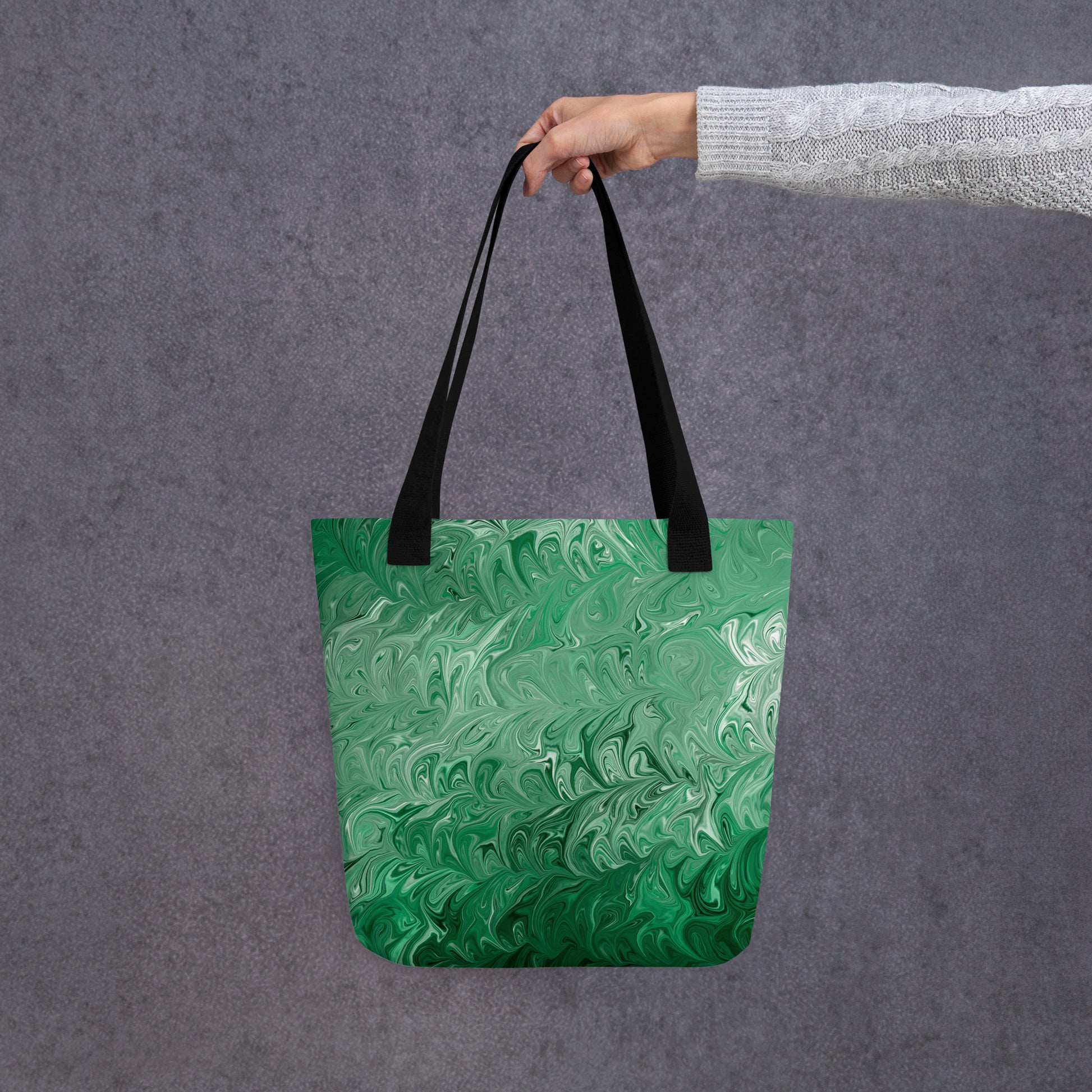 Emerald water Tote bag by Emmy Spoon