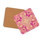 Golden Bloom Cork-back coaster
