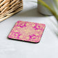 Golden Bloom Cork-back coaster
