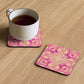 Golden Bloom Cork-back coaster