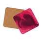 Heart Current Cork-back coaster