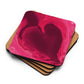 Heart Current Cork-back coaster