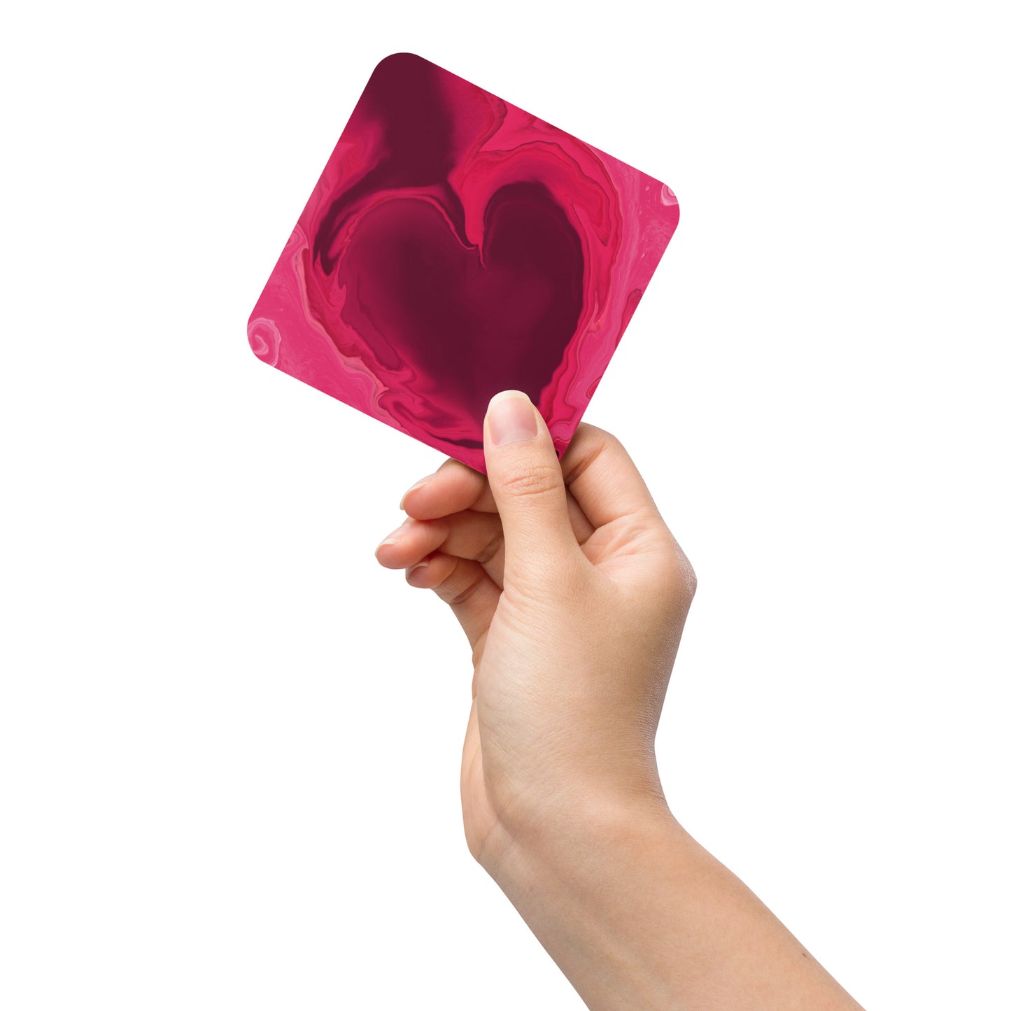 Heart Current Cork-back coaster