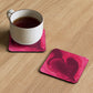 Heart Current Cork-back coaster