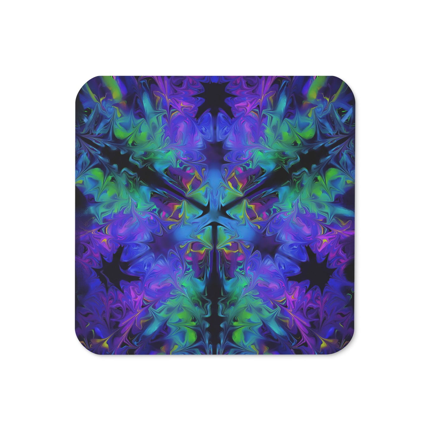 Aurora Bloom Cork-back coaster