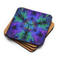 Aurora Bloom Cork-back coaster