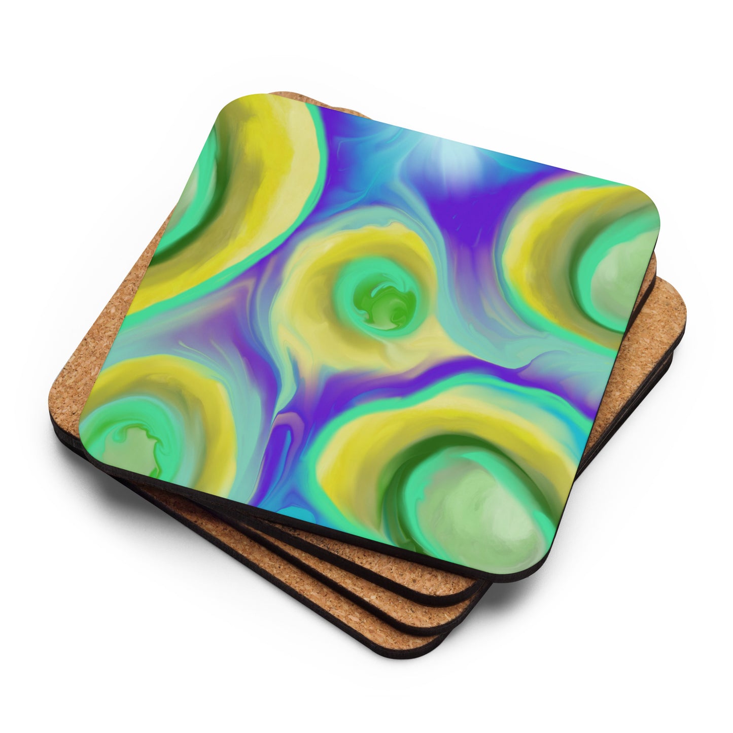 Spring Renewal Cork-back coaster