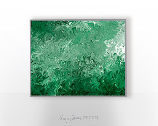 Green Swirl (2012) Poster Print by Emmy Spoon