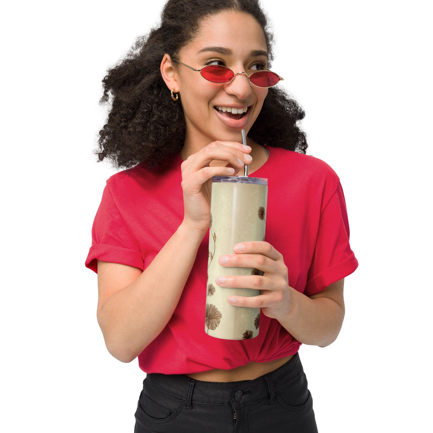 Botanical Bliss Stainless steel tumbler