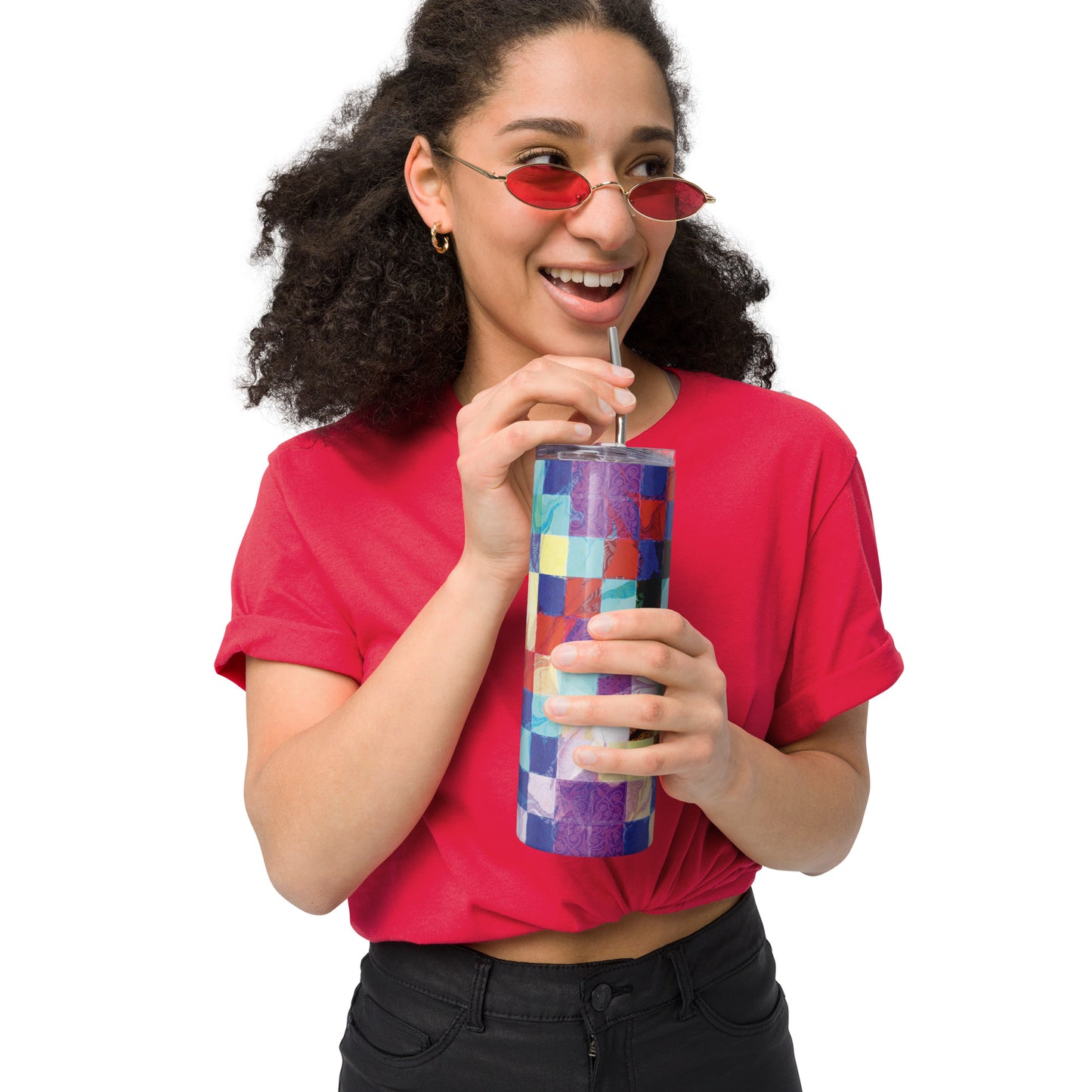Quilt Style Stainless steel tumbler