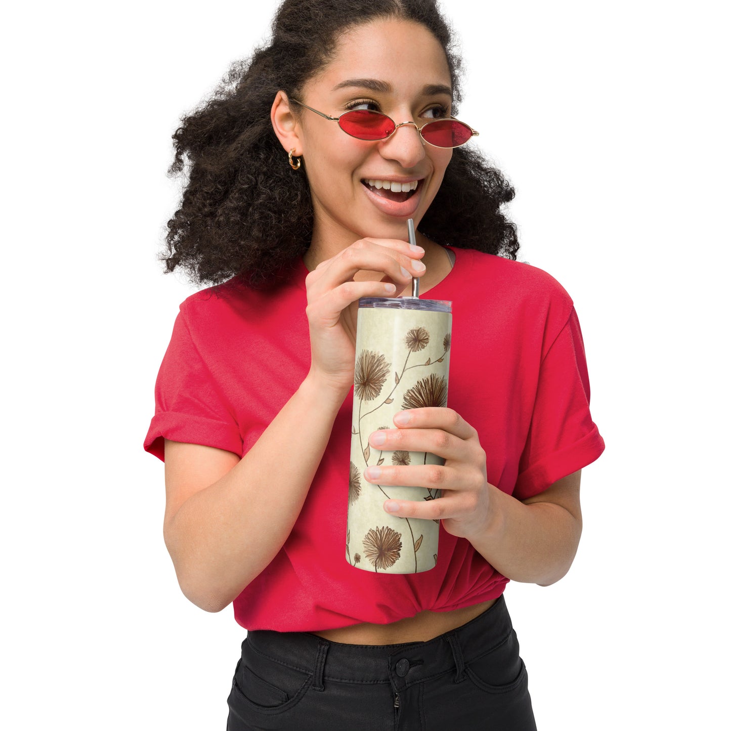 Botanical Bliss Stainless steel tumbler