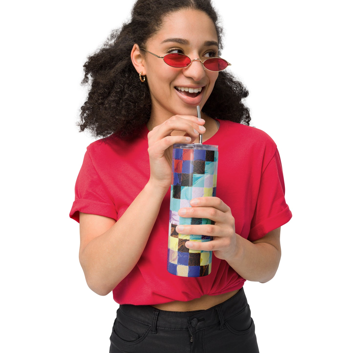 Quilt Style Stainless steel tumbler