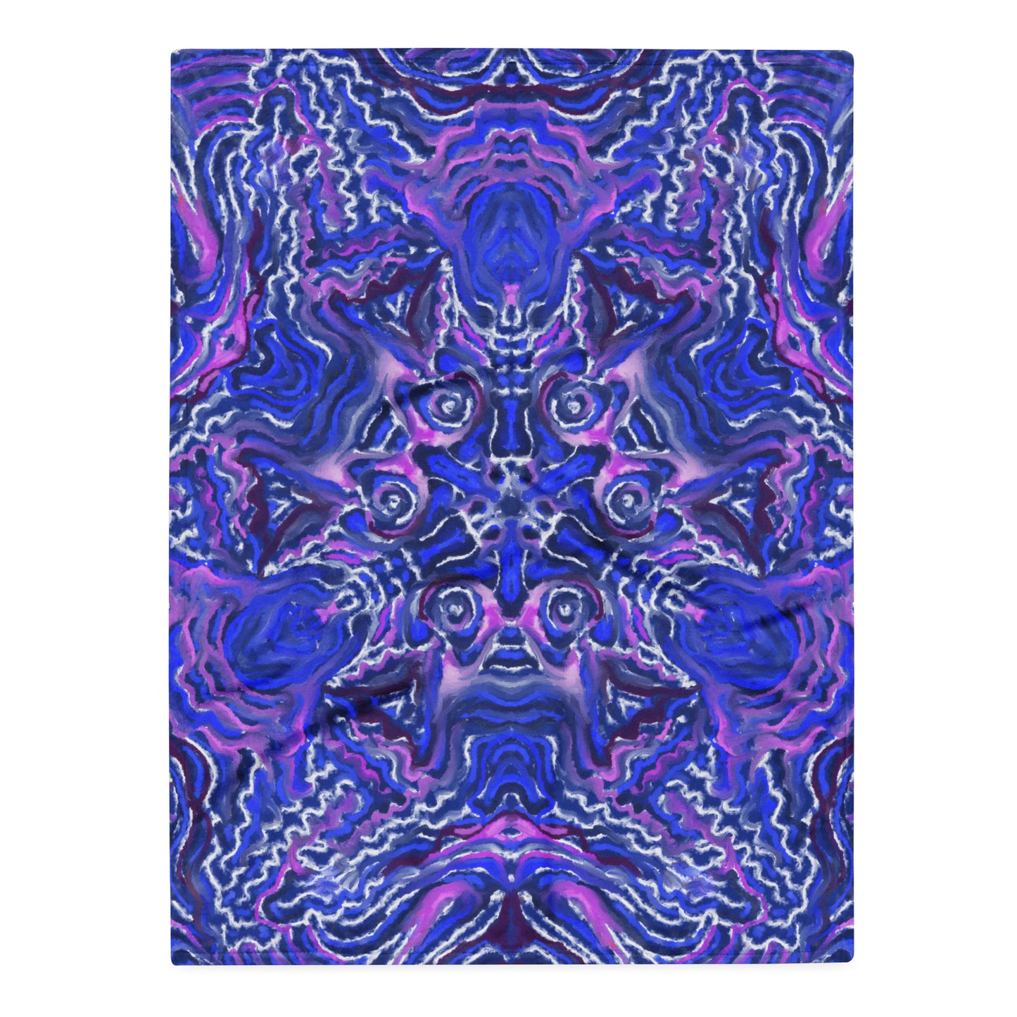 Indigo Flow Throw Blanket