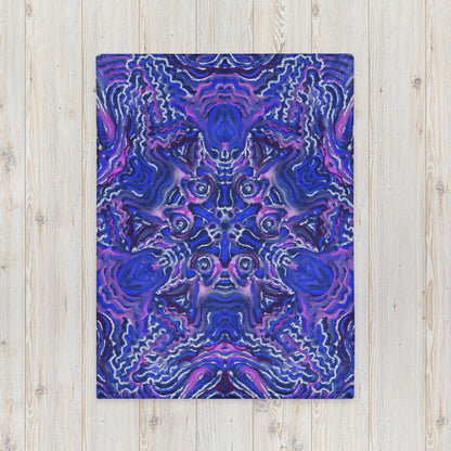Indigo Flow Throw Blanket
