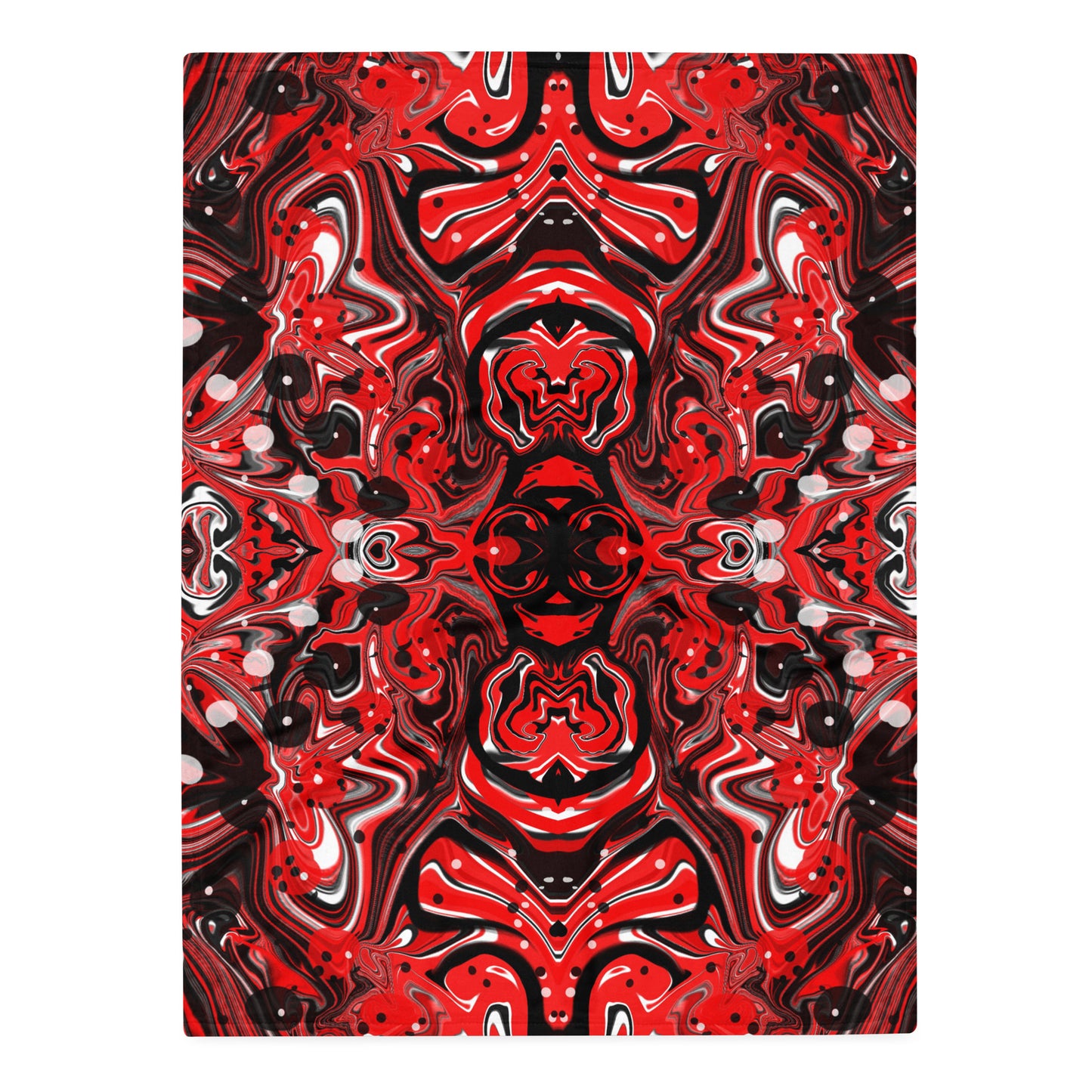 Crimson Signal Throw Blanket