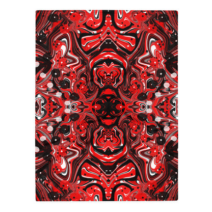 Crimson Signal Throw Blanket