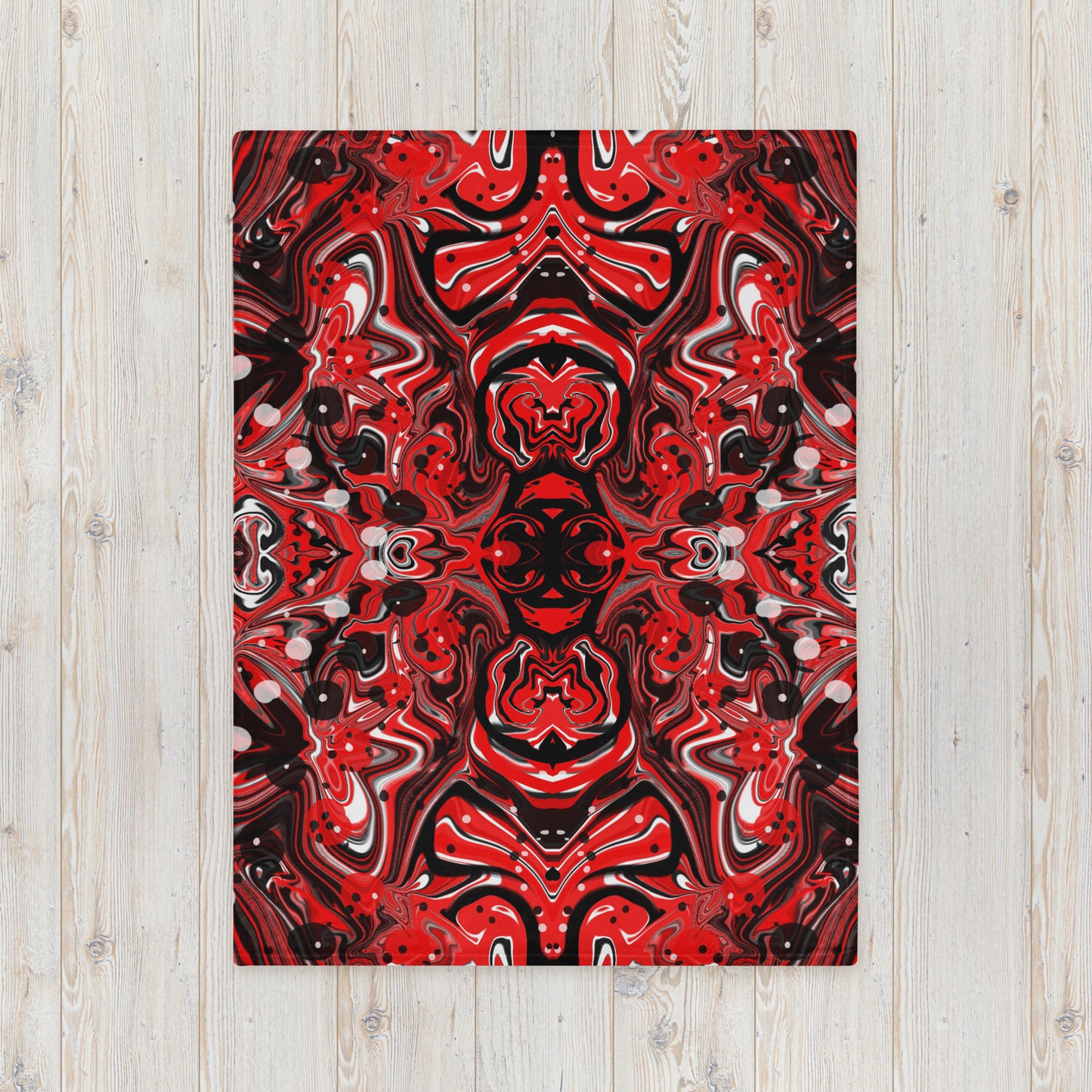 Crimson Signal Throw Blanket