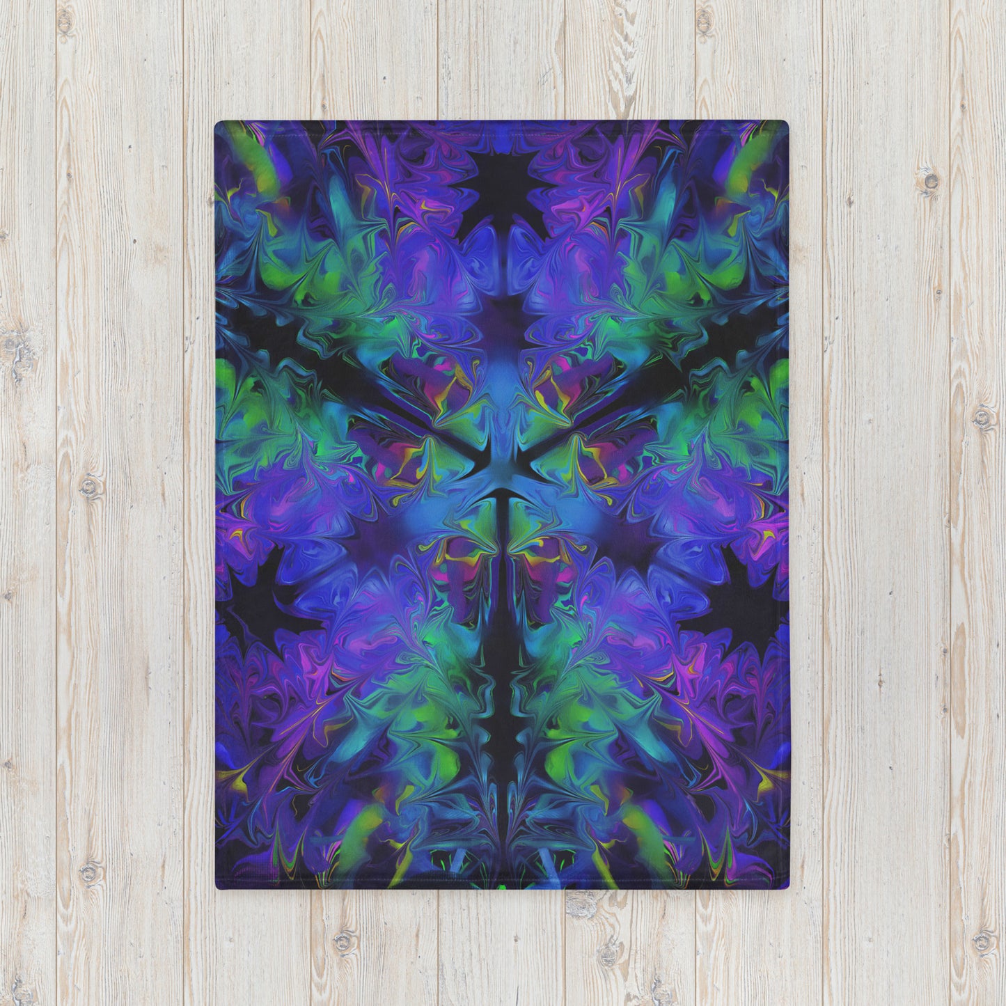 Aurora Bloom Throw Blanket
