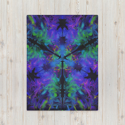 Aurora Bloom Throw Blanket