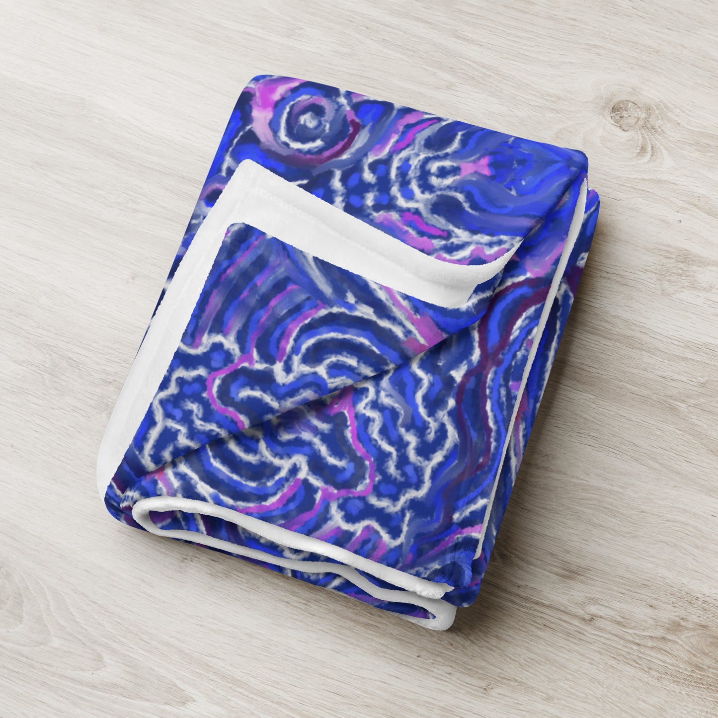 Indigo Flow Throw Blanket