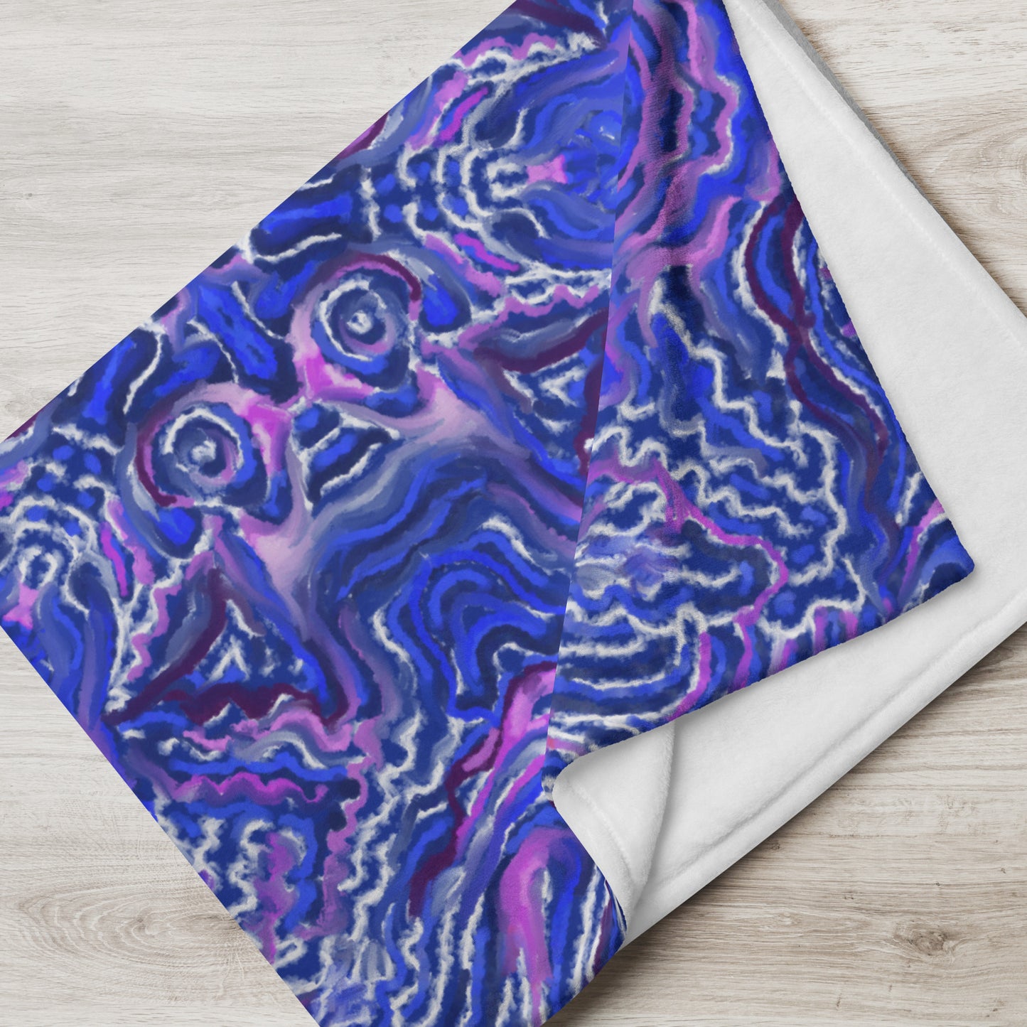 Indigo Flow Throw Blanket