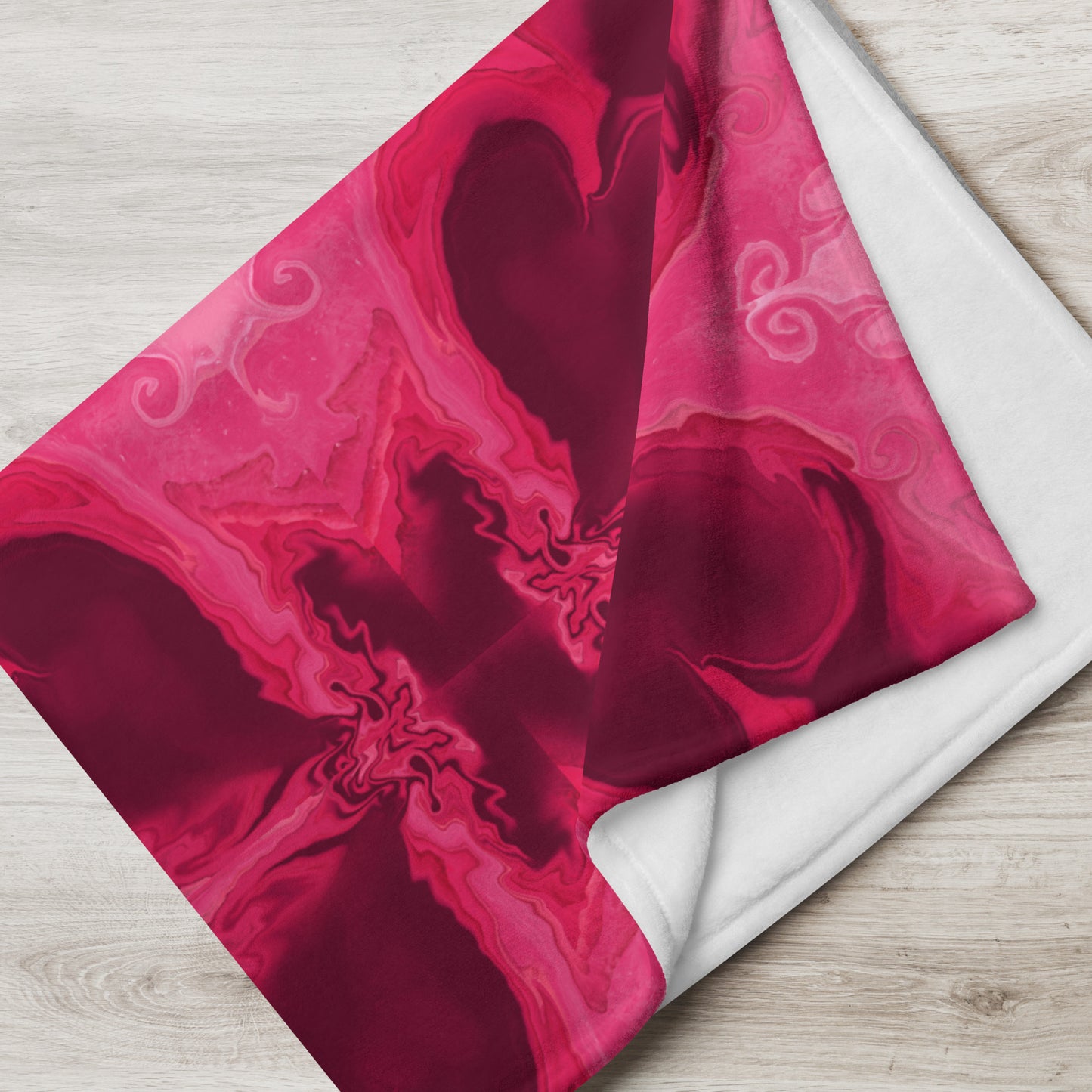 Heart Current Throw Blanket