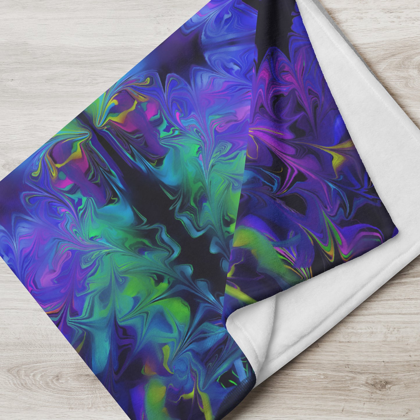 Aurora Bloom Throw Blanket