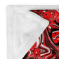 Crimson Signal Throw Blanket