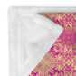Golden Bloom Throw Blanket