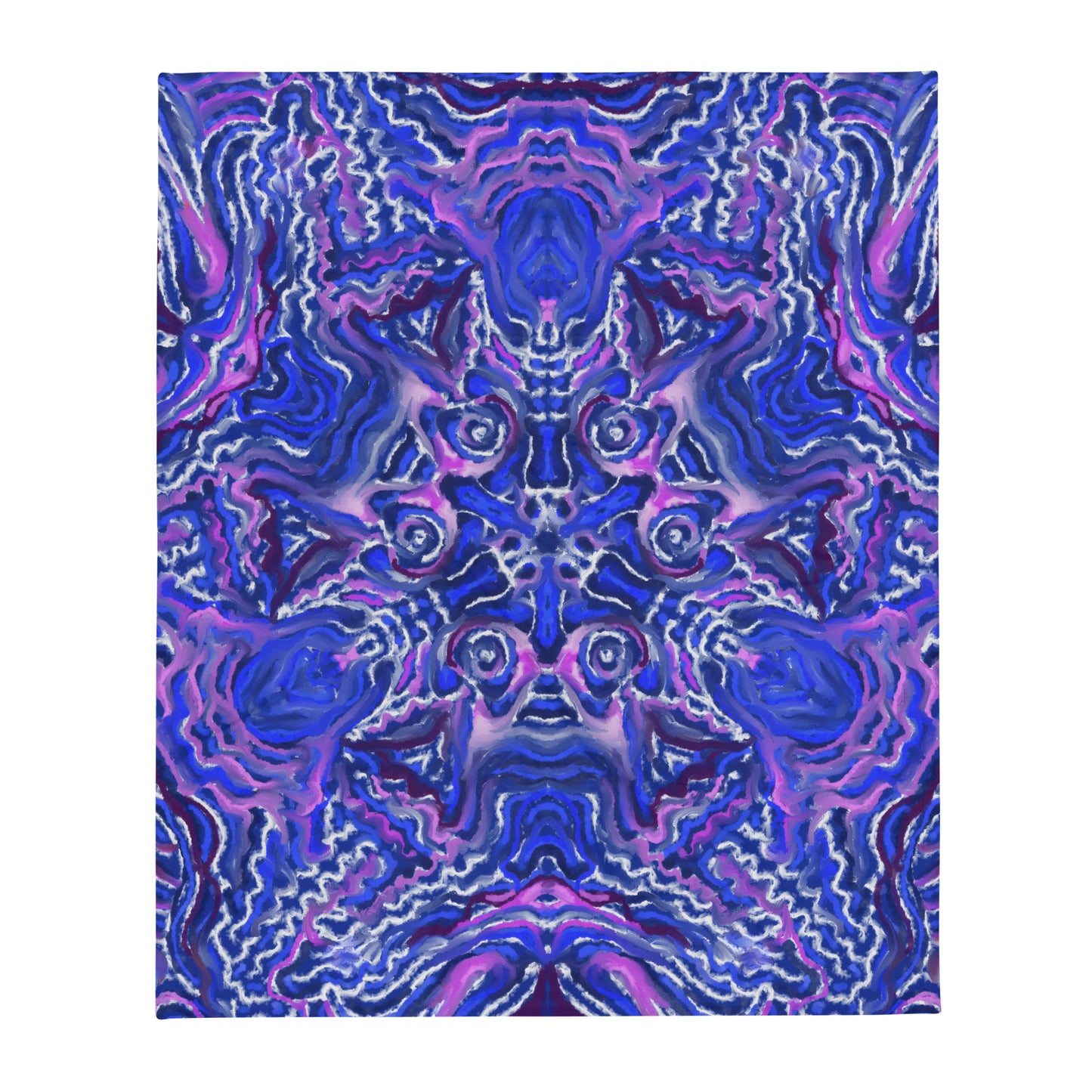 Indigo Flow Throw Blanket
