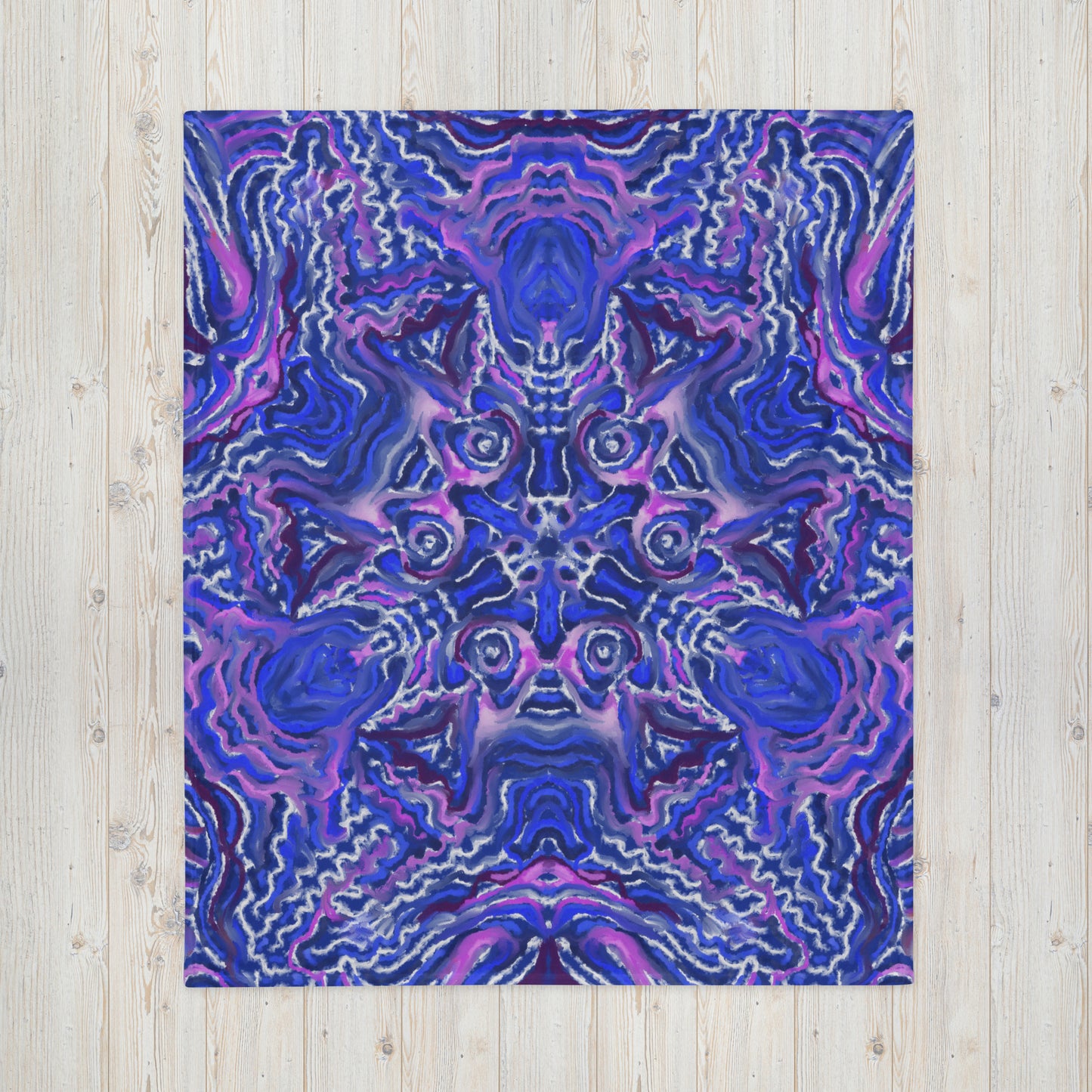 Indigo Flow Throw Blanket