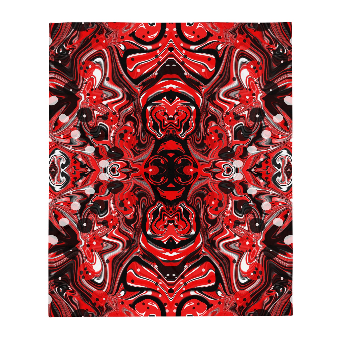 Crimson Signal Throw Blanket