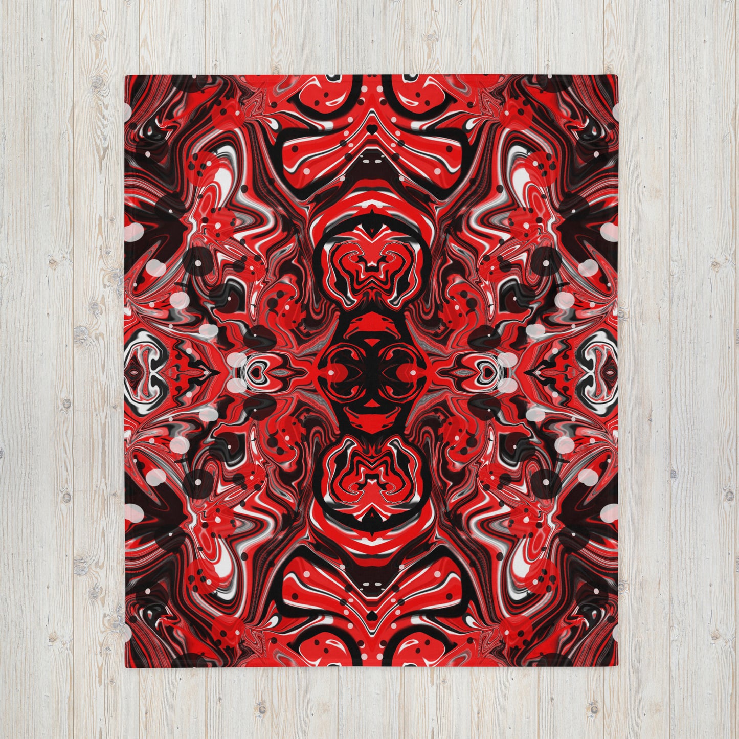 Crimson Signal Throw Blanket
