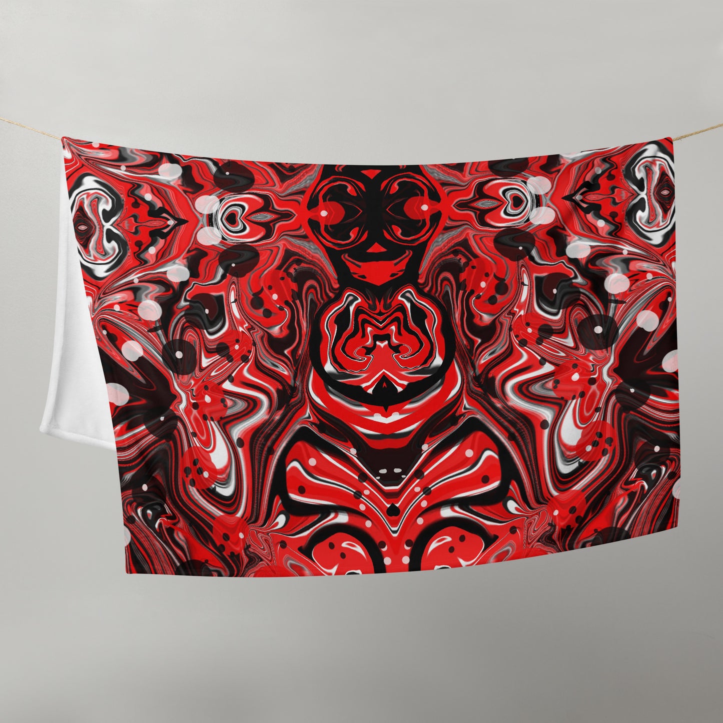Crimson Signal Throw Blanket