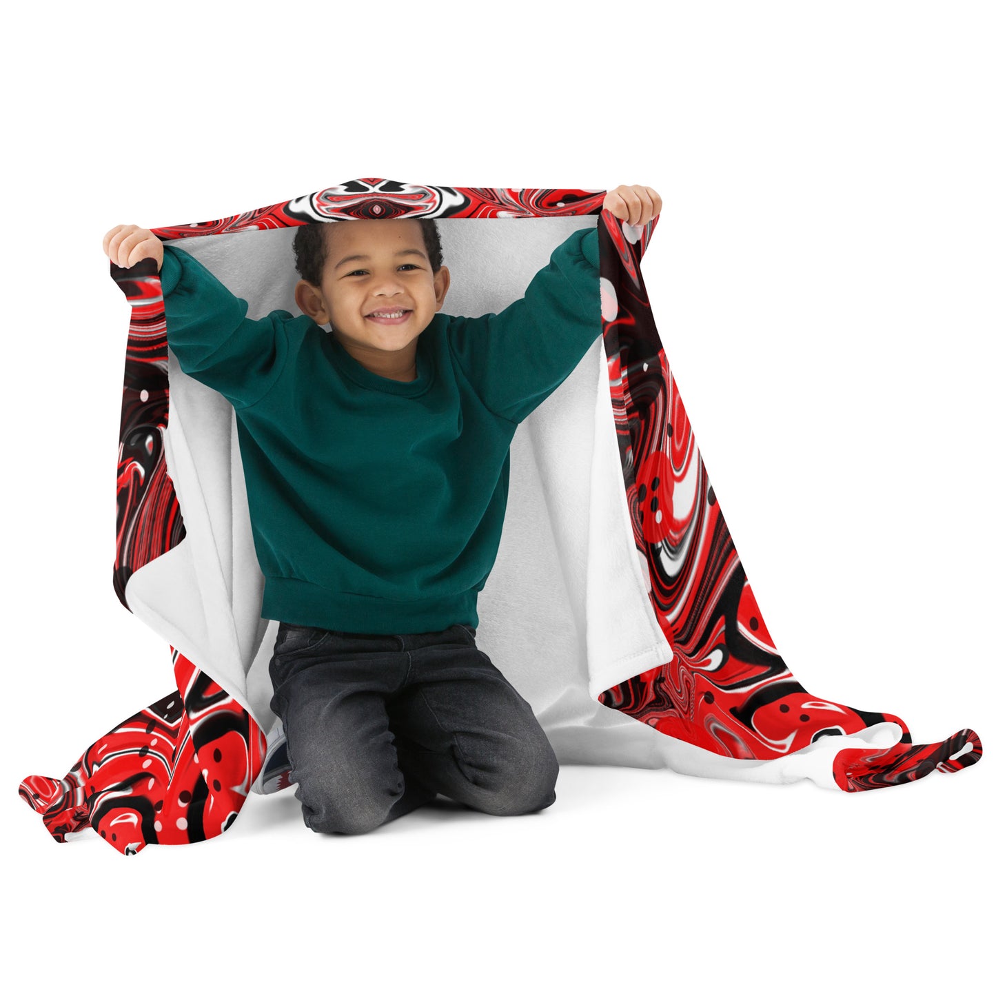 Crimson Signal Throw Blanket