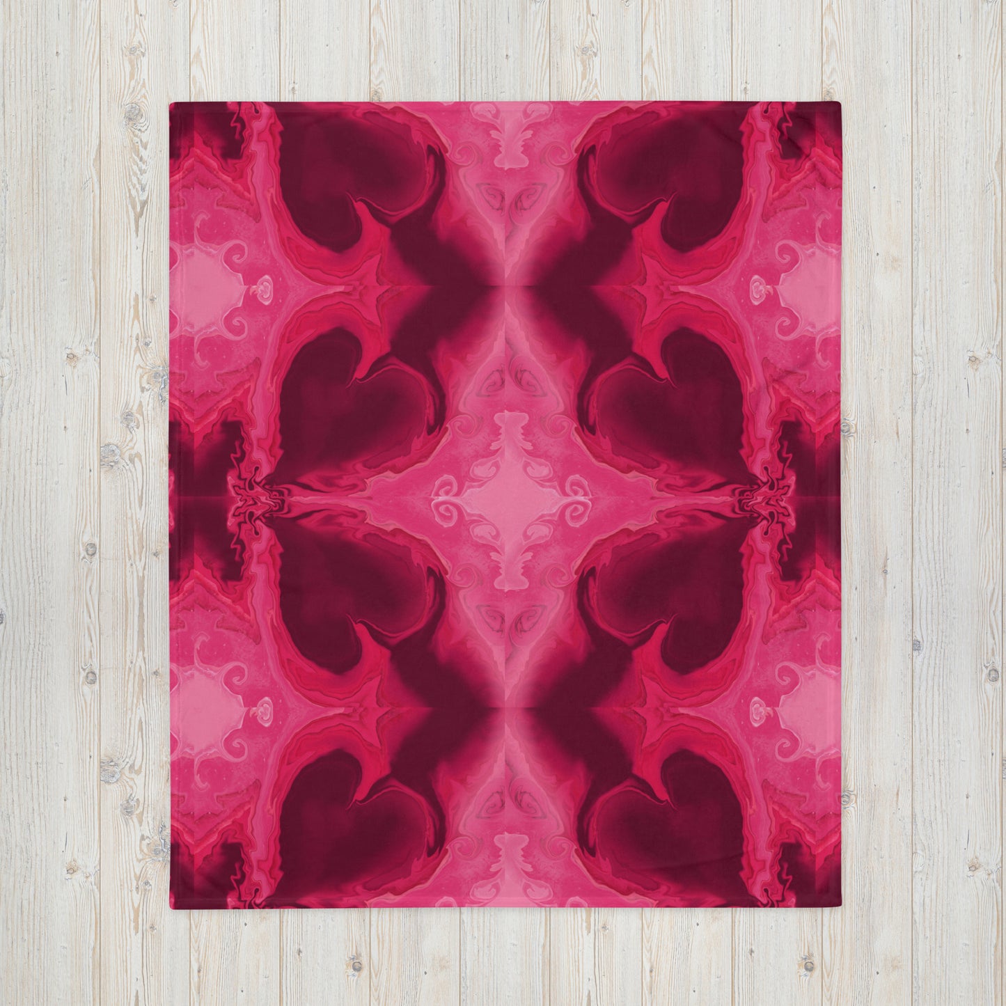 Heart Current Throw Blanket