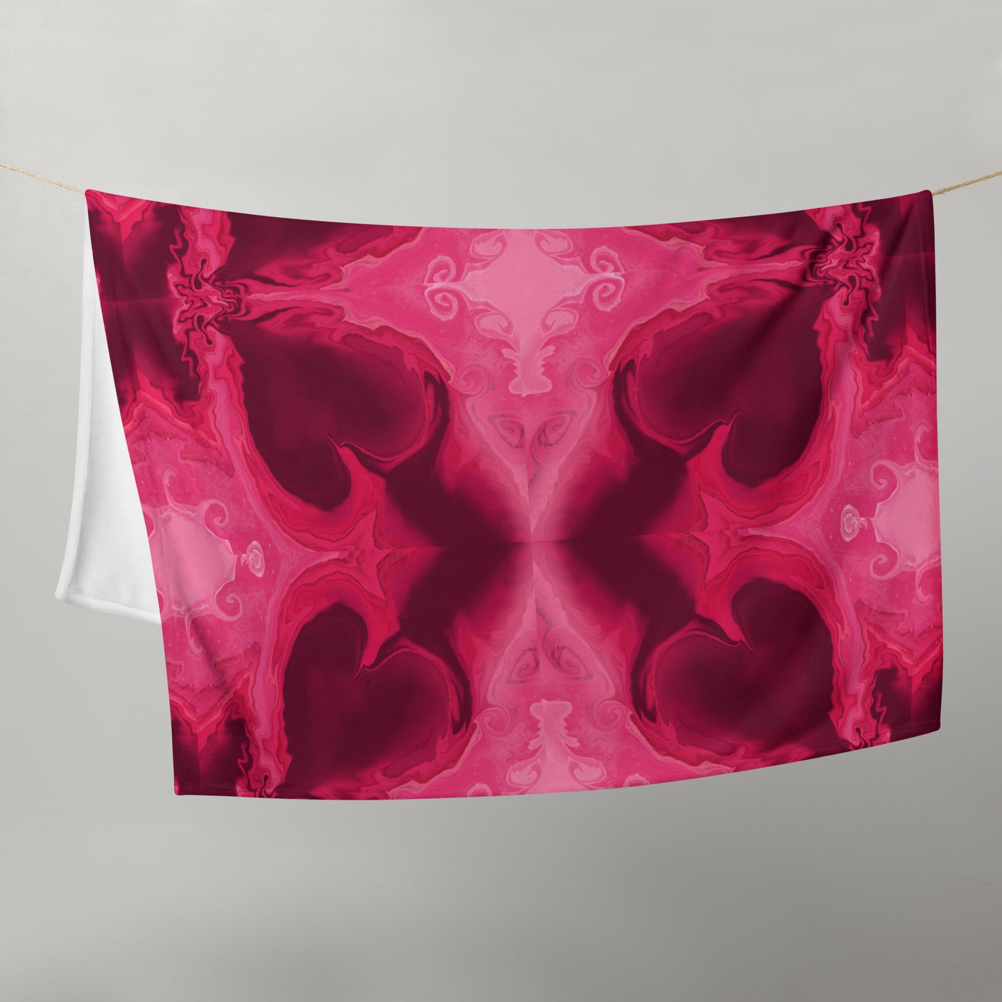 Heart Current Throw Blanket