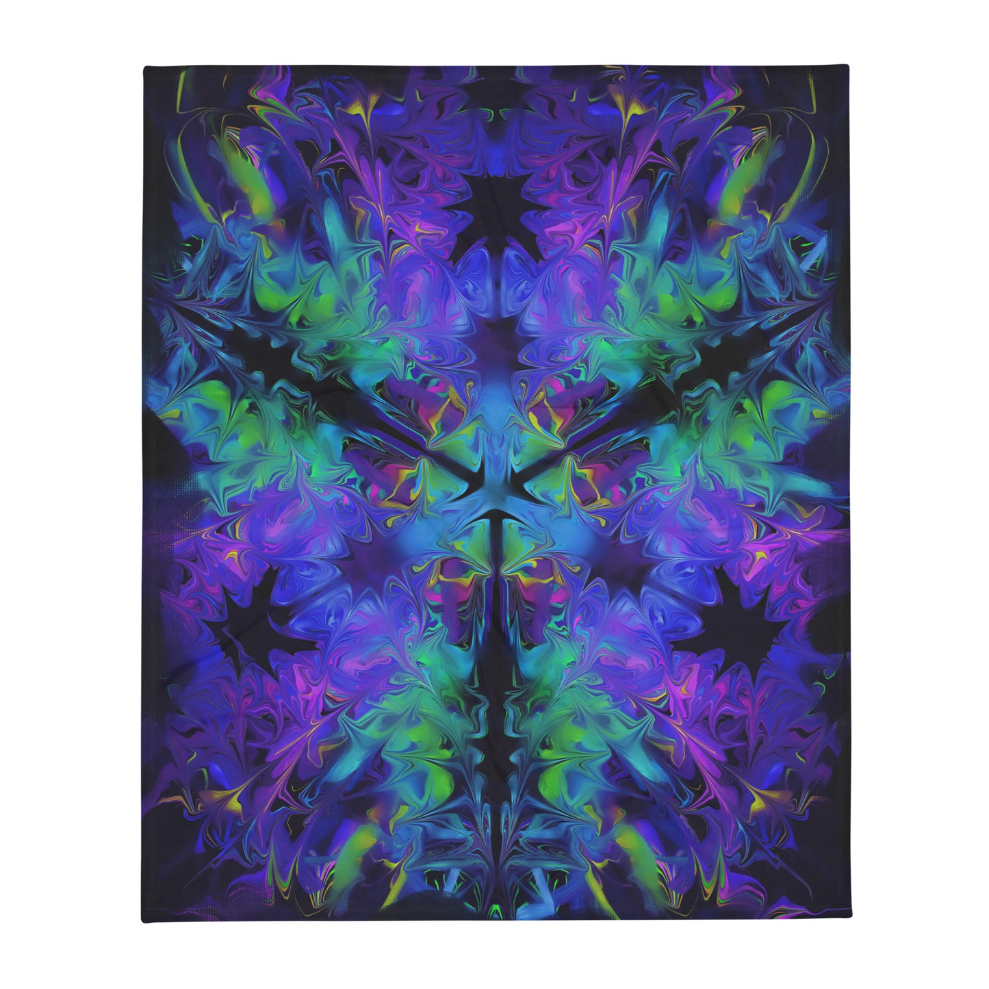 Aurora Bloom Throw Blanket