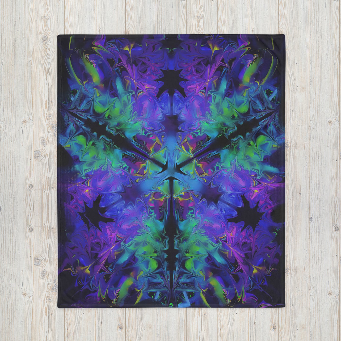 Aurora Bloom Throw Blanket